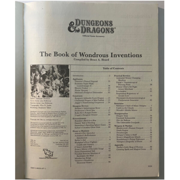 The Book of Wondrous Inventions - Spielhilfe AC11 Dungeons & Dragons D ...