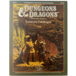 Creature Catalogue - Spielhilfe AC9 Dungeons & Dragons D&D von TSR von 1986