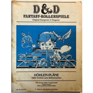 Höhlen-Pläne - 1000 Verliese zum Selbermachen Dungeons & Dragons D&D von FSV von 1983