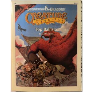 Creature Crucible Top Ballista PC2 - Spielhilfe Dungeons & Dragons D&D von TSR von 1989