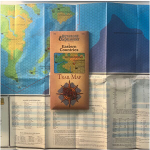 Trail Map The Eastern Countries - Spielhilfe TM2 Dungeons & Dragons D&D von TSR von 1989