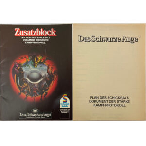 Zusatzblock - Blanko-Dokumente für Spieler und Spielleiter - Regelversion DSA1 - Schmidt-Version