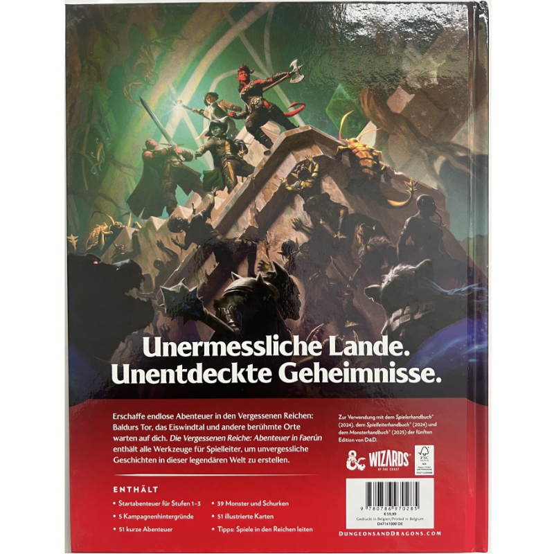 Forgotten Realms - Vergessene Reiche: Abenteuer in Faerun Spielleiter-Leitfaden Dungeons & Dragons D&D Regelversion 5.0 - deutsche Version