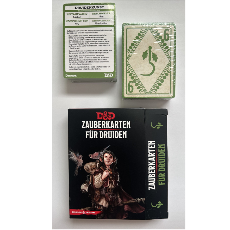 Zauberkarten für Druiden - Spielhilfe Dungeons & Dragons D&D Regelversion 5.0