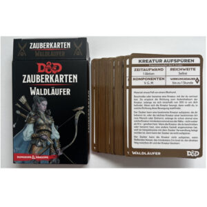 Zauberkarten für Waldläufer - Spielhilfe Dungeons & Dragons D&D Regelversion 5.0 - deutsche Version