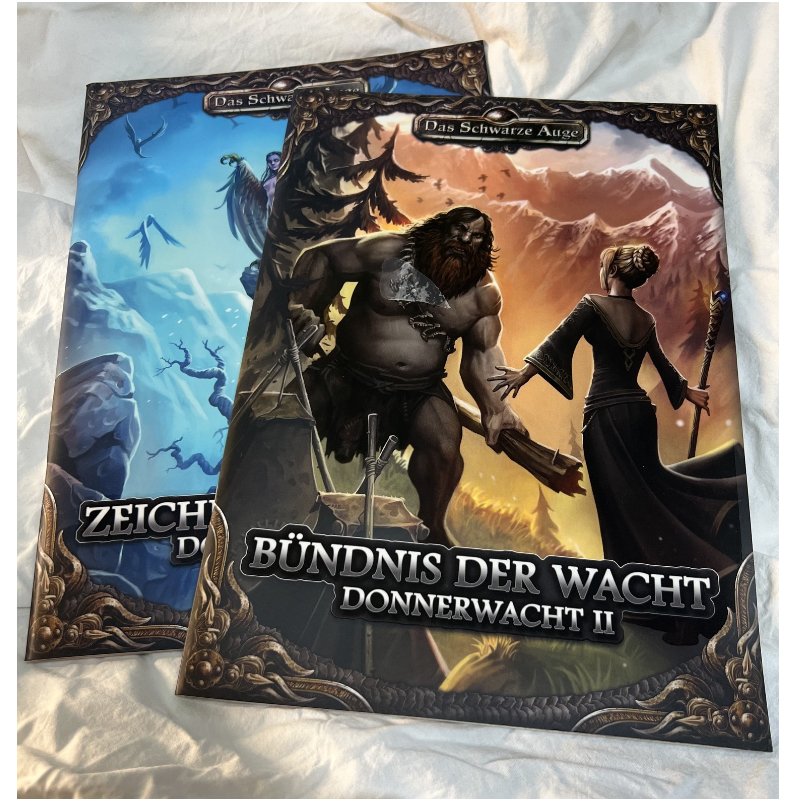 Donnerwacht 1 und 2 - Set zwei Gruppenabenteuer Zeichen der Macht und Bündnis der Wacht - Das Schwarze Auge Regelversion DSA5