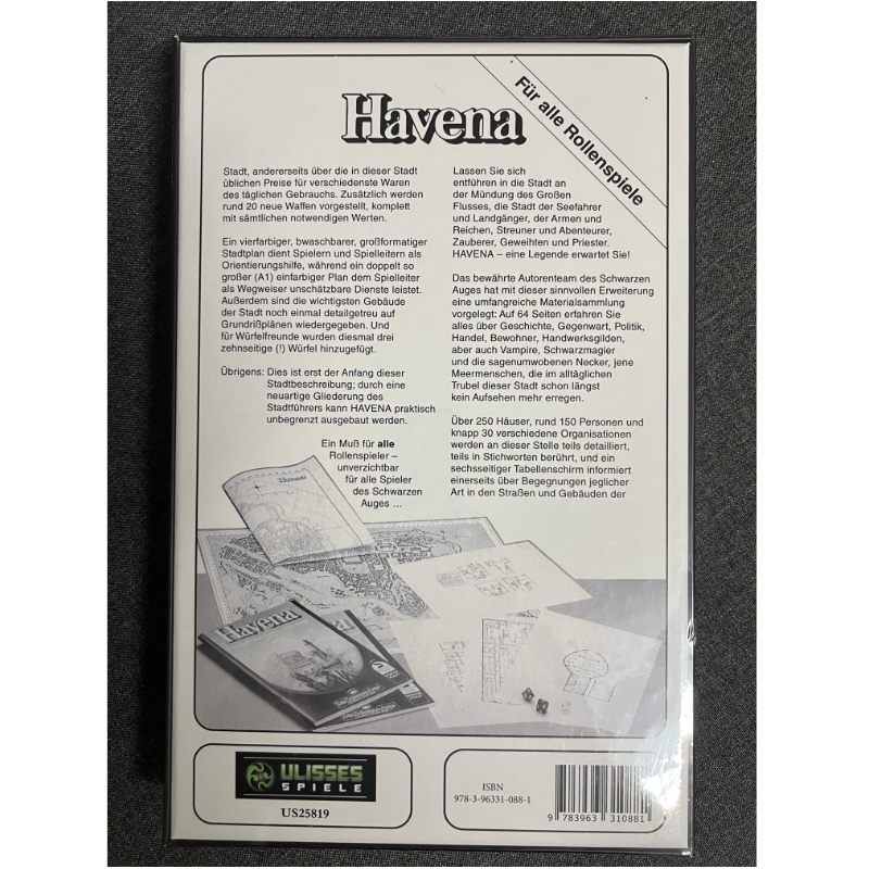 Havena - Die große Stadt für Fantasy Rollenspiele - Spielhilfe Das Schwarze Auge - Nachdruck Remastered von 2023 – Bild 3